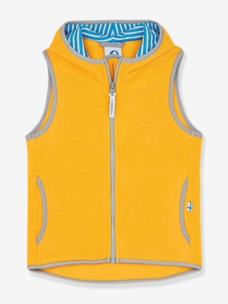 Fleece kindervest POPPELI FINKID, zip-in binnenjas geel+marineblauw+paars - vertbaudet enfant 