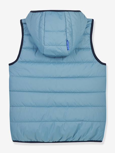 Lichtgewicht gewatteerd kindervest VANULI FINKID, zip-in binnenjas geel+grijsblauw - vertbaudet enfant 