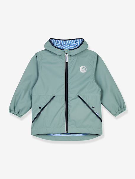 Outdoor kinderjas PUUSKIAINEN FINKID, zip-in systeem marineblauw+paars+turquoiseblauw - vertbaudet enfant 