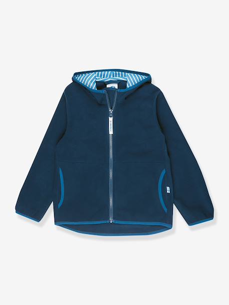Fleece kinderjas PAUKKU FINKID, zip-in binnenjas geel+marineblauw+paars+turquoiseblauw - vertbaudet enfant 