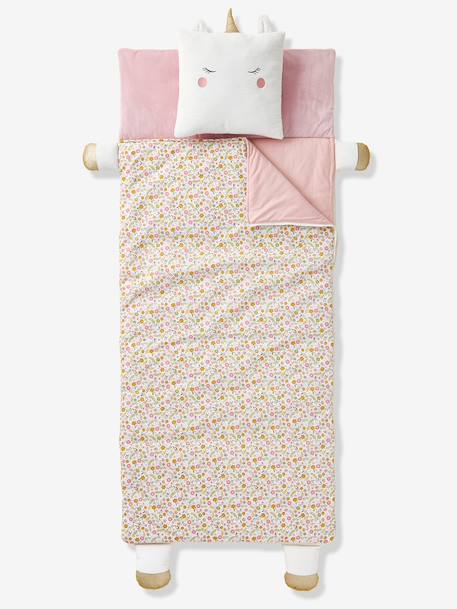 Sac de couchage + Coussin Animaux multicolore+vert imprimé - vertbaudet enfant 