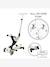 Trottinette évolutive - Deluxe lights eco-logic 360° - beige - vertbaudet enfant 