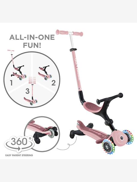 Evolutieve step - Go Up Active Lights 360°- GLOBBER mintgroen+rozen - vertbaudet enfant 