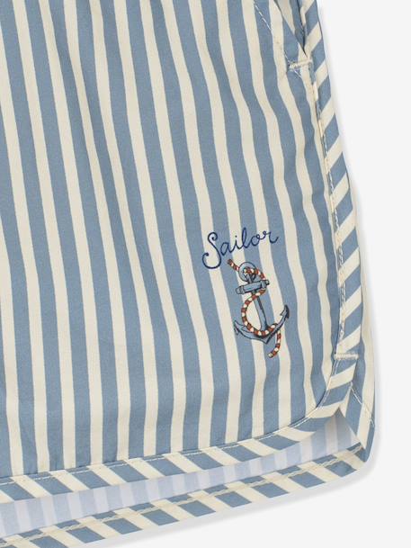 Badpak Asnou KONGES SLOJD blauw, gestreept - vertbaudet enfant 