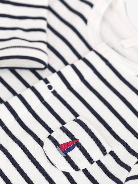 Lange romper van Petit Bateau marineblauw - vertbaudet enfant 