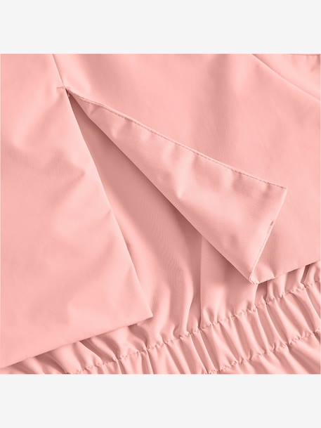 Veste mi-saison imperméable fille avec doublure polaire MATALGEA bois de rose+rose poudré+vert sauge - vertbaudet enfant 