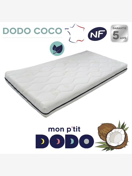 Matelas bébé Dodococo déhoussable blanc - vertbaudet enfant 