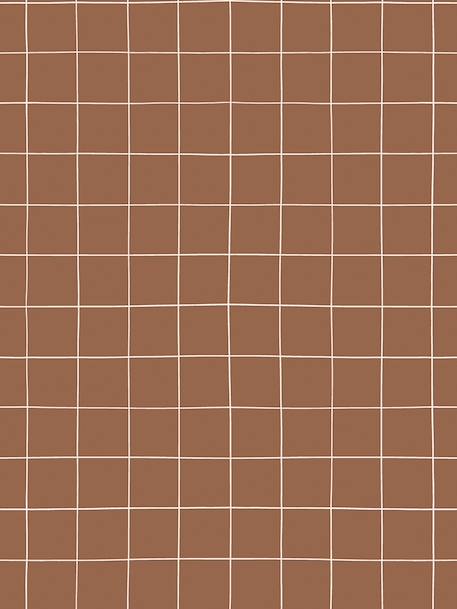 Papier peint Quadrillage brun - vertbaudet enfant 