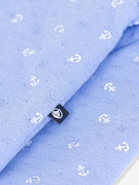Lange baby-overall met kleine ankers print van PETIT BATEAU blauw - vertbaudet enfant 
