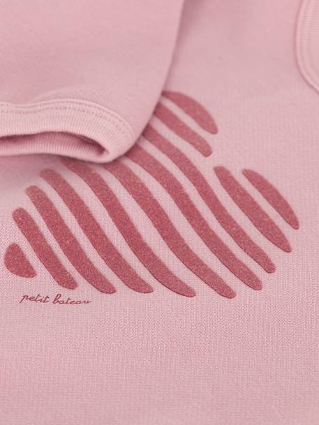 Sweat bébé en coton uni rose - vertbaudet enfant 