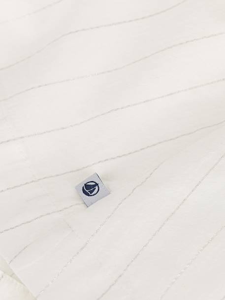 Korte mouwen katoenen kinderjurk PETIT BATEAU wit - vertbaudet enfant 