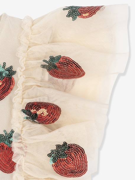 Robe à volants et sequins Yvonne rose - vertbaudet enfant 