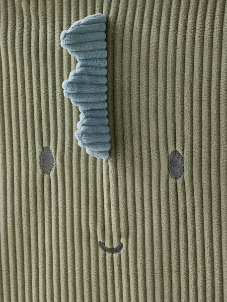 Lot de 2 bacs de rangement dino Minisaurus en velours côtelé vert sauge - vertbaudet enfant 