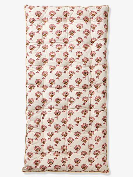 Matelas de sol bi-matière fleurs/velours Arizona rose - vertbaudet enfant 