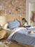 Parure housse de couette + taie d'oreiller enfant INDIA BLUE, réversible avec coton recyclé bleu imprimé - vertbaudet enfant 