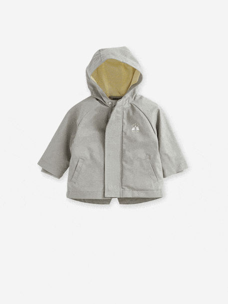 Parka 3 en 1 mi-saison bébé avec gilet sans manches en sherpa amovible vert sauge - vertbaudet enfant 