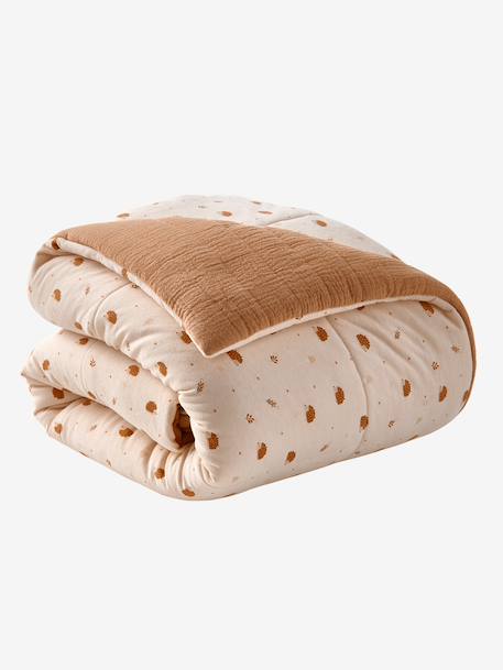 Couverture / Fond de parc HÉRISSON beige imprimé - vertbaudet enfant 