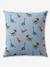 Parure housse de couette + taie d'oreiller enfant avec coton recyclé DINO FRIENDS bleu glacier - vertbaudet enfant 