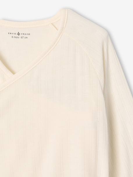 5-delige geboorteset: hemdje + broek + muts + handschoenen + zakje ENVIE DE FRAISE ecru - vertbaudet enfant 