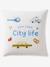 Dekbedovertrekset + kussensloop kind met gerecycled katoen VARSITY blauw, geruit - vertbaudet enfant 