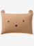 Parure housse de couette + taie d'oreiller OURSON, avec coton recyclé beige imprimé - vertbaudet enfant 