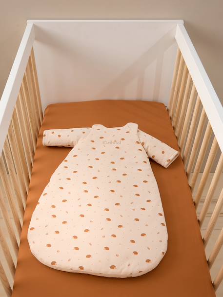Slaapzak met afneembare mouwen HÉRISSON beige, bedrukt - vertbaudet enfant 