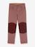 Pantalon pour enfants KUULU CANVAS finkid, coupe droite bois de rose+caramel - vertbaudet enfant 