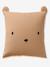 Parure housse de couette + taie d'oreiller OURSON, avec coton recyclé beige imprimé - vertbaudet enfant 