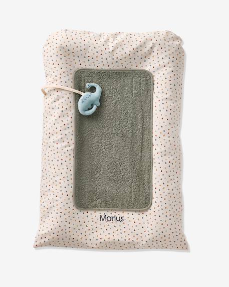 Verschoonmatras + 2 aanpasbare verschoonmatjes MINISAURUS meerkleurig - vertbaudet enfant 