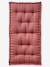 Matras in futon-stijl grijsblauw+kaneel+roze (poederkleur)+rozen+saliegroen - vertbaudet enfant 