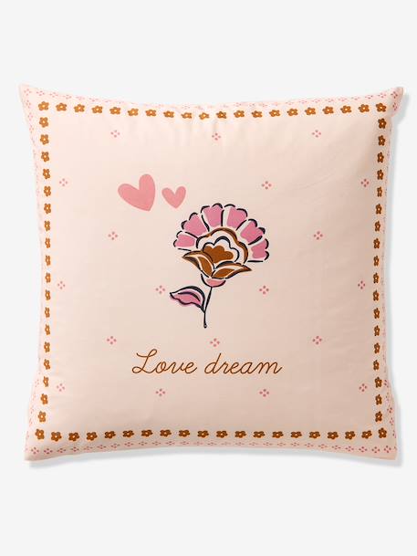 Parure housse de couette + taie d'oreiller ARIZONA DREAM, avec coton recyclé blanc imprimé - vertbaudet enfant 