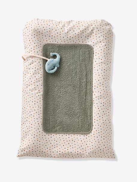 Verschoonmatras + 2 aanpasbare verschoonmatjes MINISAURUS meerkleurig - vertbaudet enfant 