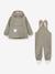 Kinderset: regenjas & waterdichte broek MATWAINIS donkerblauw+groen - vertbaudet enfant 