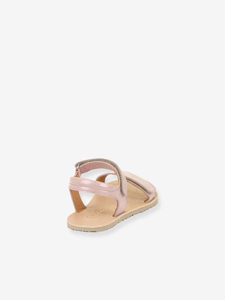 Sandales pieds nus pour filles BAREFOOT FLEXY LIA froddo marine+or+rose - vertbaudet enfant 