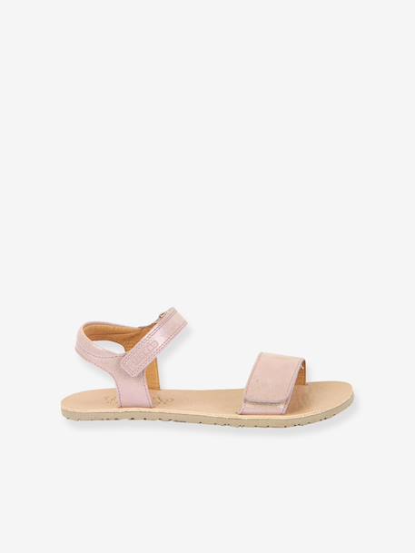 Barefootsandalen voor meisjes BAREFOOT FLEXY LIA FRODDO goud+marineblauw+rozen - vertbaudet enfant 
