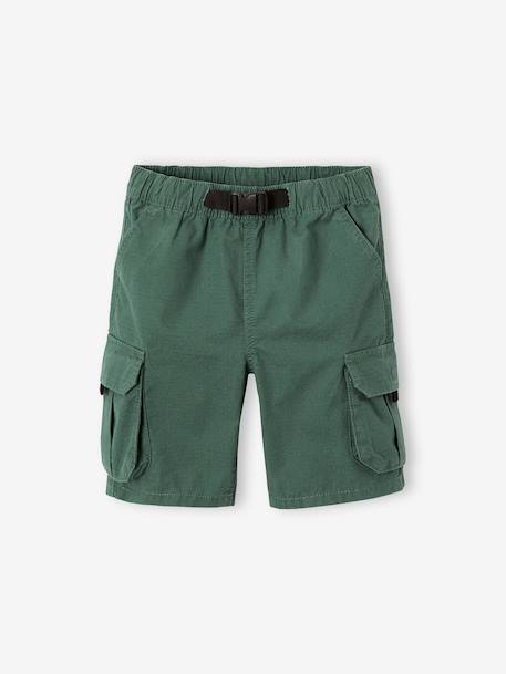 Bermuda style battle garçon vert sapin - vertbaudet enfant 