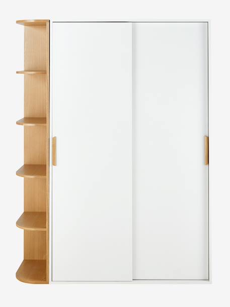 Kast met 2 schuifdeuren + bibliotheek JAPI wit - vertbaudet enfant 