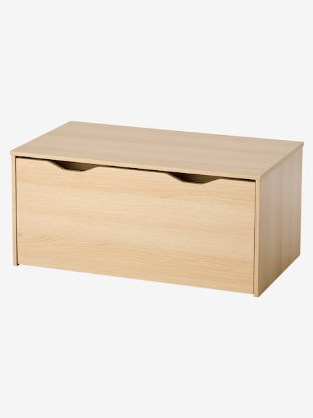 Coffre de rangement / banc à roulettes blanc+bois - vertbaudet enfant 