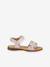 Sandales en cuir pour fille LORE FLOWERS froddo bleu+bleu foncé+blush+lavande+or+rose doré+rouge+tomette - vertbaudet enfant 