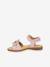 Sandales en cuir pour fille LORE FLOWERS froddo bleu+bleu foncé+blush+lavande+or+rose+rose doré+rouge+tomette - vertbaudet enfant 