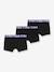 Lot de 3 boxers garçon ceinture contrastée Ecodim noir - vertbaudet enfant 