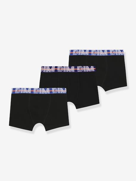 Garçon-Lot de 3 boxers garçon ceinture contrastée Ecodim
