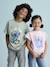 T-shirt noué 'Good day' Disney Stitch manches courtes lilas poudré - vertbaudet enfant 