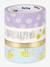 Set van 4 Washi linten met Hotfoil effect BEES FOLIA meerkleurig - vertbaudet enfant 