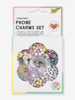 Jouet-Activités artistiques-Perles, mode et coffrets créatifs-Set DIY chaînes pour téléphone RAINBOW SMILE folia, 349 pièces
