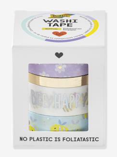 Speelgoed-Creatieve activiteiten-Plakken en vormgeven-Set van 4 Washi linten met Hotfoil effect BEES FOLIA 