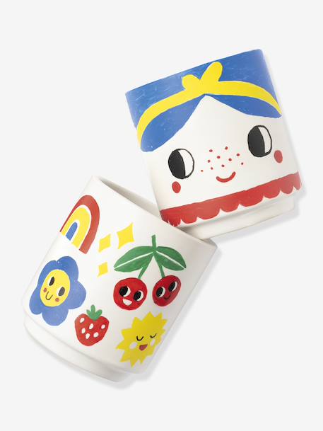 Set van 5 viltstiften voor porselein BASIC FOLIA meerkleurig - vertbaudet enfant 