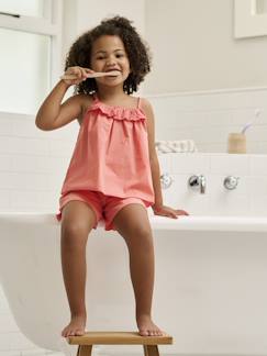 -Pyjashort fille volant brodé