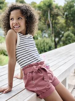 -Débardeur fille en côtes 