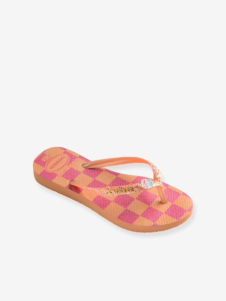 Slippers voor kinderen Slim Glitter Trendy HAVAIANAS rozen - vertbaudet enfant 